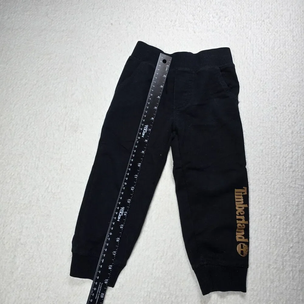 Timberland Toddler Boys Girls Unisex Black Jogger Sweatpants 3T